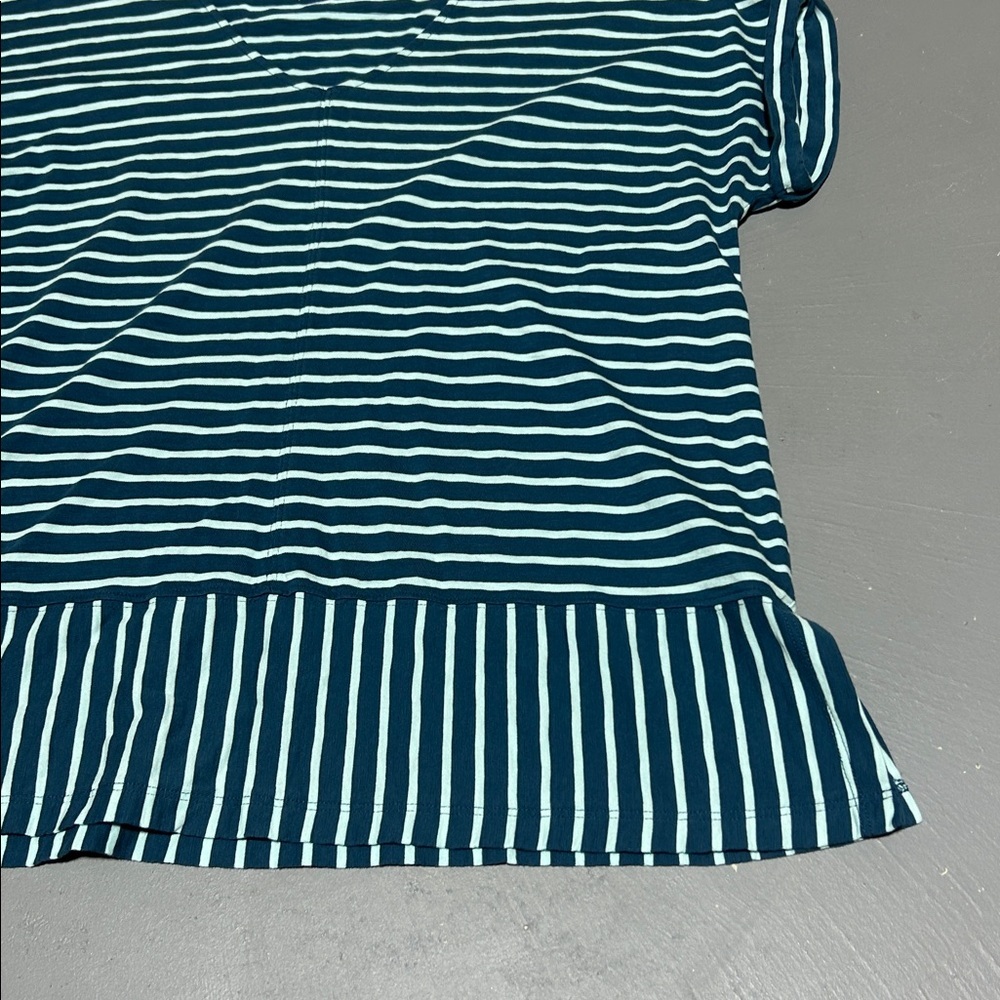 Soft Surroundings Blue Striped Essential Premium Shirt (Women’s Large) - Picture 3 of 7